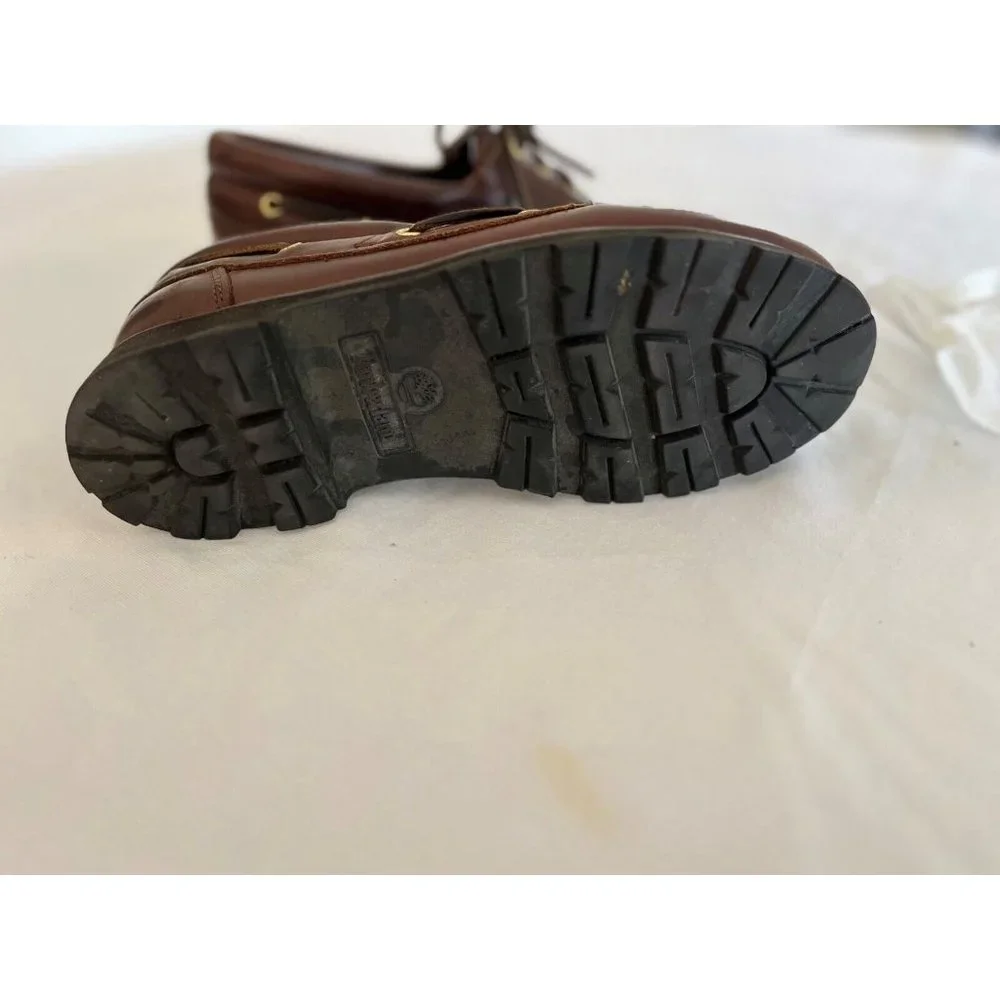 Timberland Lug Sole Men’s Brown Leather Boat Shoes